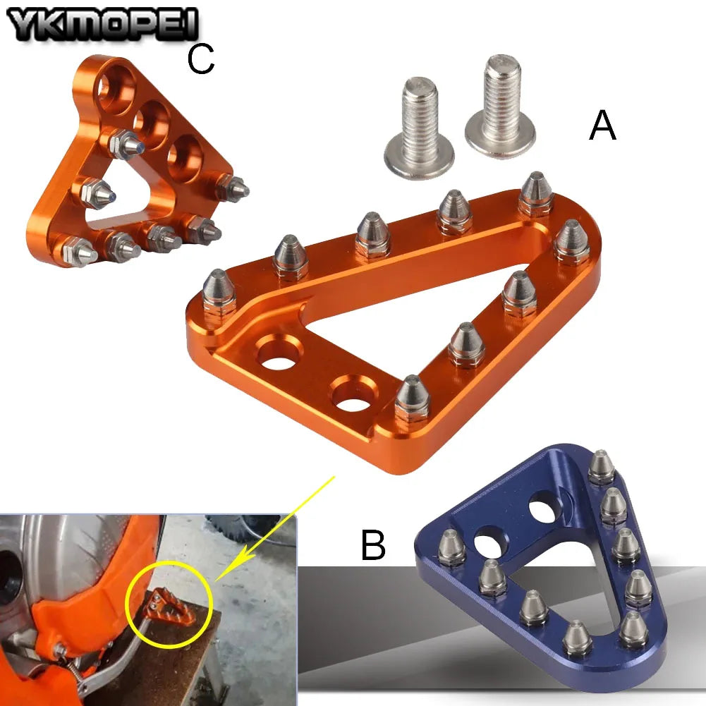 Rear Foot Brake Pedal Lever Step Tip Plate For KTM EXC EXCF SX SXF XC XCF XCW XCFW For Husqvarna TC FC TX FX MX Motocross