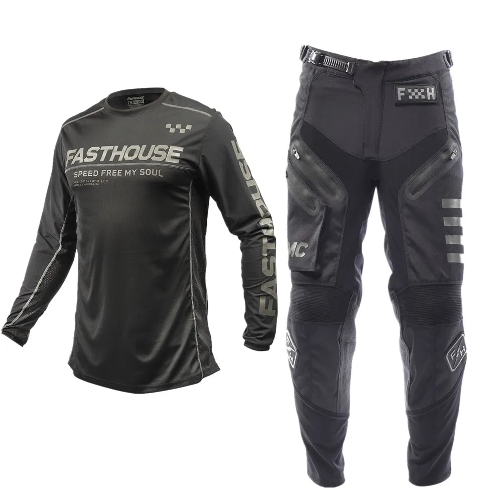 2023 FH Moto Suit Motocross Gear Set Off Road Jersey Set With Pocket Dirt Bike Jersey And Pants MX Racing Clothing