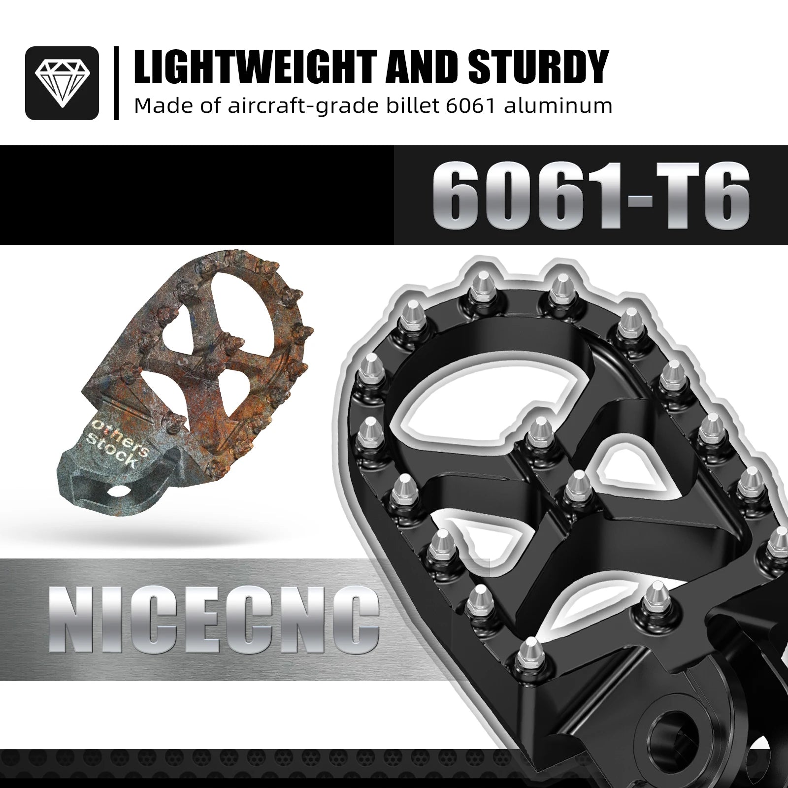 For KTM 690 Enduro R SMC R 2008-2024 950 990 1090 1190 1290 Adventure/R/S/T 2013-2024 Footrest Footpegs Foot Pegs Rests Pedal