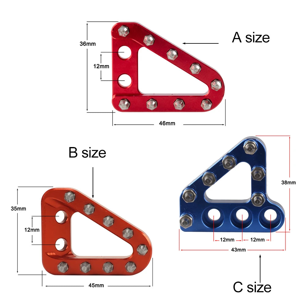 Rear Foot Brake Pedal Lever Step Tip Plate For KTM EXC EXCF SX SXF XC XCF XCW XCFW For Husqvarna TC FC TX FX MX Motocross